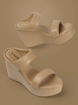 LAVIE Women Heels(Beige , 7)