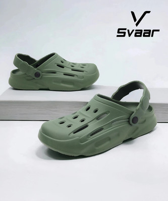 Svaar Men Clogs(Olive, Green , 8)