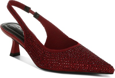 London Rag Women Heels(Red , 6)