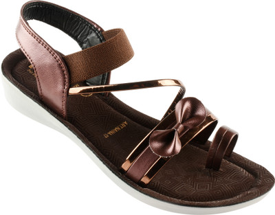 PODDAR Women Flats(Brown , 8)