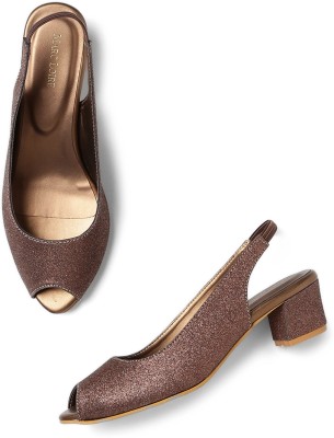 Marc Loire Women Heels(Brown , 8)