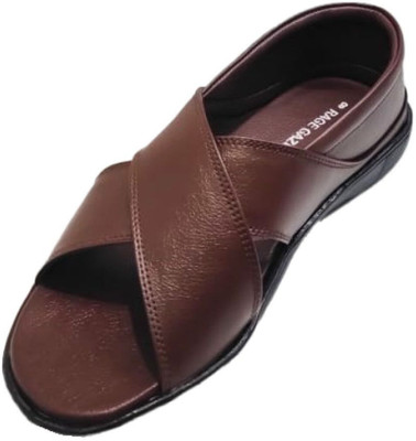 RURAL CRAFT Men Sandals(Brown , 7)
