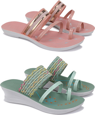 BERSACHE Women Clogs(Multicolor , 6)