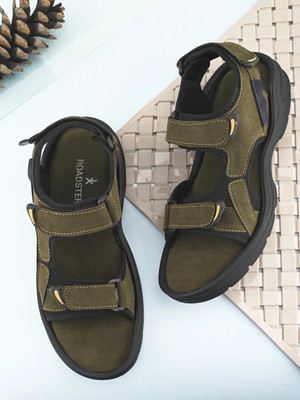 Roadster Men Sandals(Olive , 7)