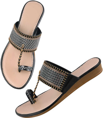 Balaji Hosiery Women Flats(Black , 6)