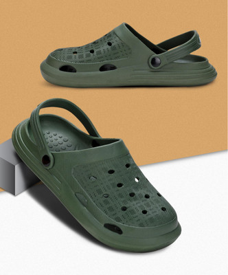 Paragon A1K10914G Clogs| Water Resistant | Ultra Soft | Durable, Lightweight Men Sandals(Olive , 8)