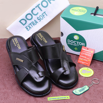 DOCTOR EXTRA SOFT Memory Foam Sandals Ortho Care Orthopedic Diabetic Comfort Doctor Soft Men Sandals(Brown , 8)