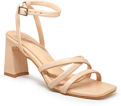 WFS Women Heels(Beige , 6)