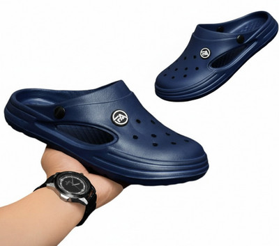 SATERRA Men Sandals(Navy , 6)