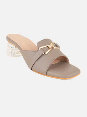 Dressberry Women Heels(Grey , 7)