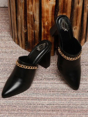 SHOETOPIA Women Heels(Black , 4)