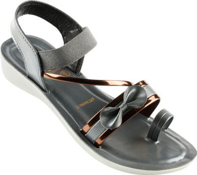 PODDAR Women Flats(Grey , 8)