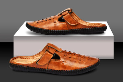 Veona Men Sandals(Tan , 6)