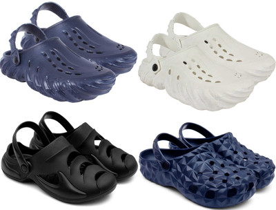 Golf Men Clogs(Navy, White, Black, Blue , 7)