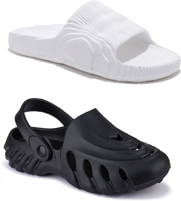 Cogs Men Sandals(White, Black , 7)