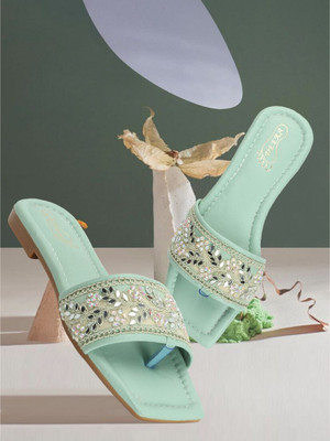 Bambam Women Flats(Green , 3)