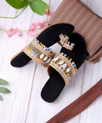 Paduki Women Flats(Black , 8)