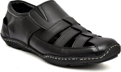 PROVOGUE Men Sandals(Black , 8)