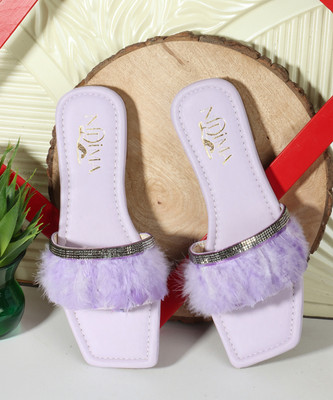 NIDIMA Women Flats(Purple , 5)