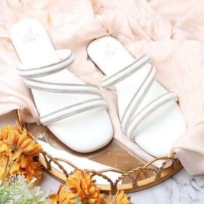 MANIK Women Flats(White , 3)