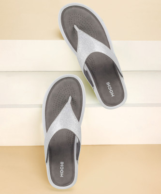 MOCHI Women Wedges(Silver , 4)