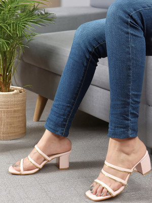 Dressberry Women Heels(Pink , 4)