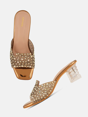 ANOUK Women Heels(Gold , 7)