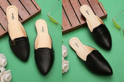 Todhwear Women Heels(Black, Black , 7)