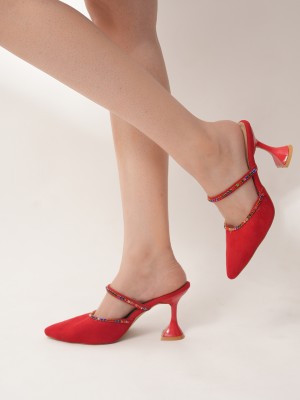 SCENTRA Women Heels(Red , 9)