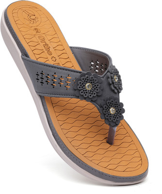 Ortho + Rest Women Orthopedic Doctor Soft Slipper | Pregnancy Non-Slip | Diabetic | Daily Use Women Flats(Grey , 6) Ortho + Rest Women Orthopedic Doctor Soft Slipper | Pregnancy Non-Slip | Diabetic | Daily Use Women Flats(Grey , 6)