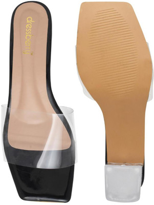 Dressberry Women Heels(Black , 4)
