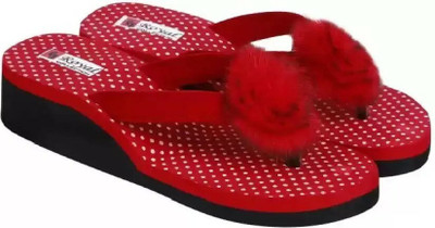 SUMISTI FASHION Women Flats(Red , 6)