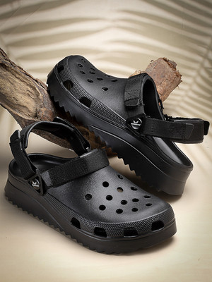 BERSACHE Men Slides(Black , 9)