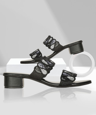 Bata Women Heels(Black , 4)