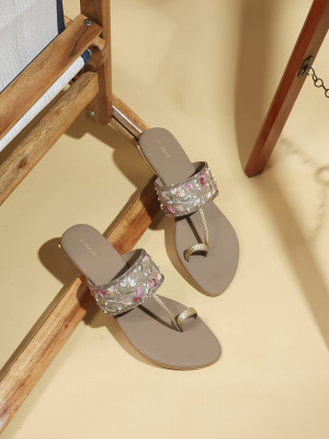 Vwalk Women Flats(Brown , 11)