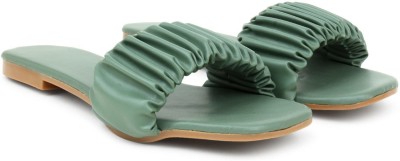 Bambam Women Flats(Green , 7)