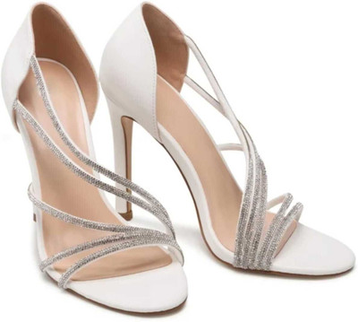 SHOEFLAIR Women Heels(White , 7)