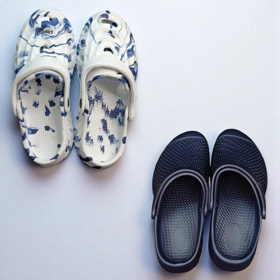 Monrav Men Clogs(Multicolor, Navy , 10)