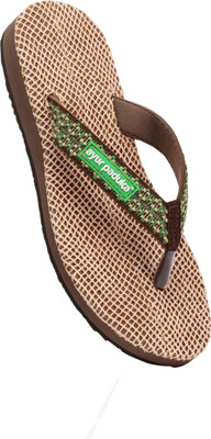 AYURPADUKA Women Casual(Brown, Green , 7)