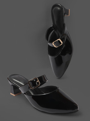Myshtezia Women Heels(Black , 7)
