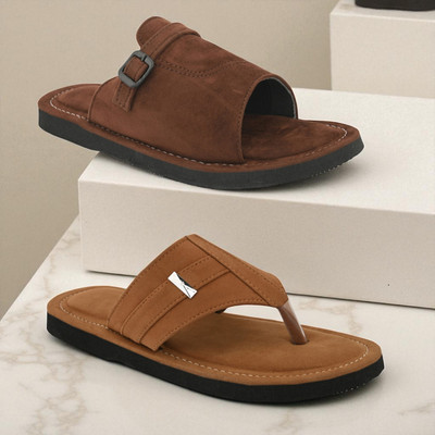 rajeraj Men Sandals(Brown, Brown , 9)