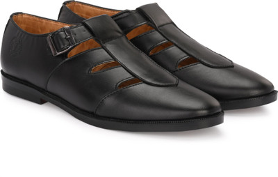 Vellinto Men Sandals(Black , 8)