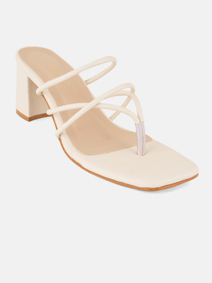 Dressberry Women Heels(Off White , 7)