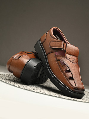 BUCIK BCK10252 Lightweight Comfort Extra Soft Summer Trendy Premium Stylish Party Men Sandals(Natural , 10)