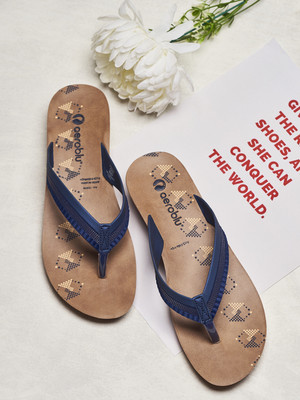 Aeroblu Women Flats(Blue , 8)