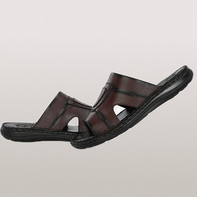 DINOY Men Sandals(Black , 8)