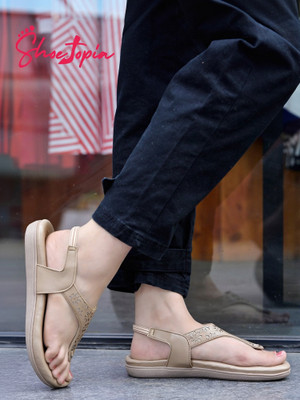 SHOETOPIA Women Flats(Beige , 7)