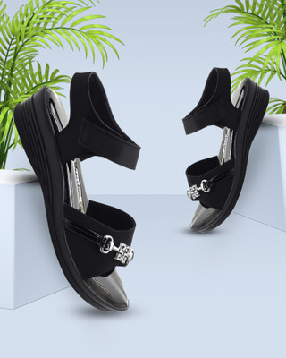 IndiForce Women Heels(Black , 4)