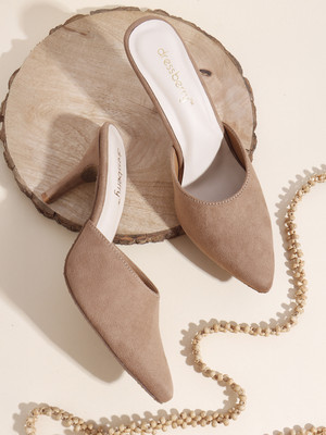 Dressberry Women Heels(Beige , 3)