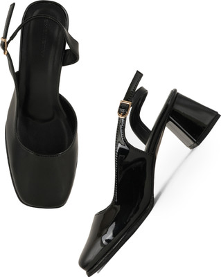CHEMISTRY Women Heels(Black , 6)